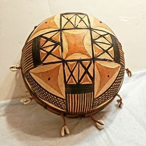 Decoration gourd with cowrie shells